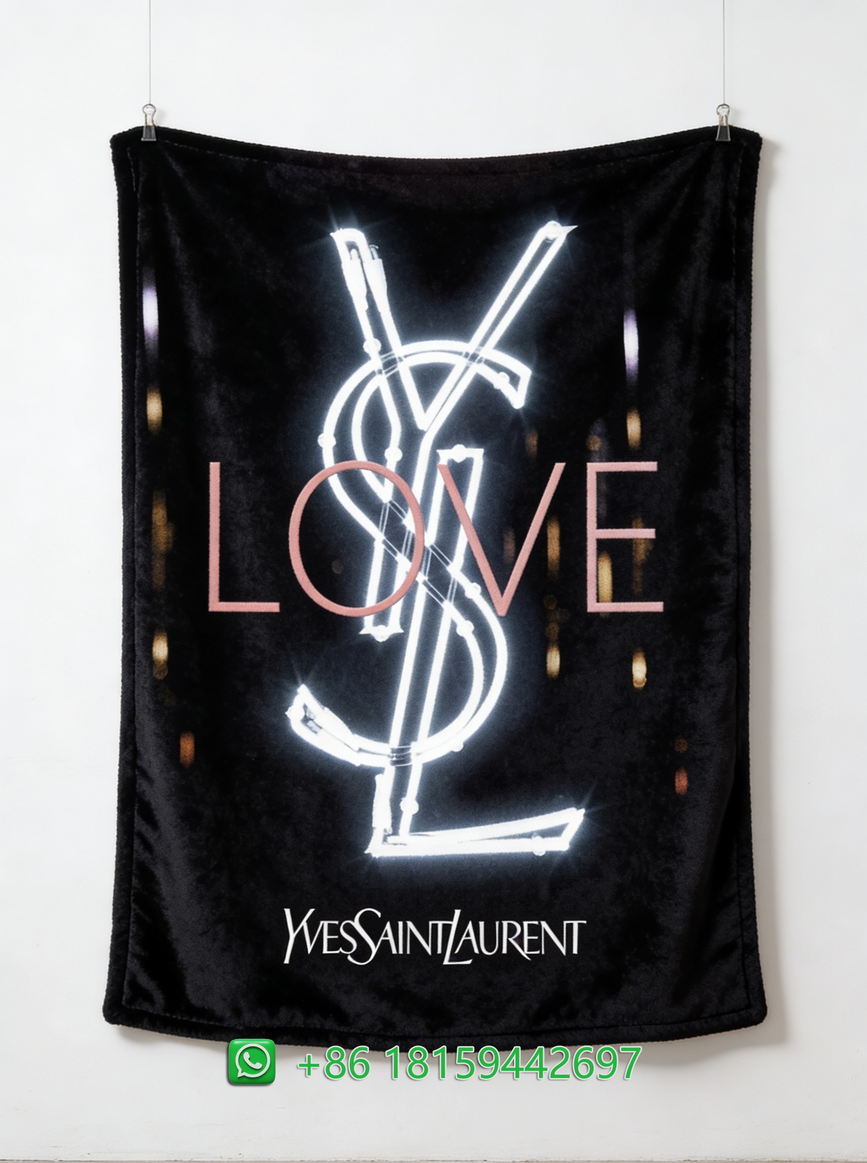Yves Saint Laurent Throw Blankets